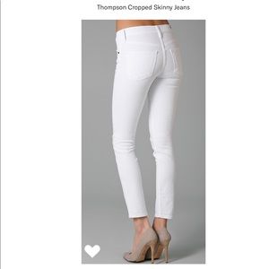 Citizen of Humanity White Cropped Skinny Jean